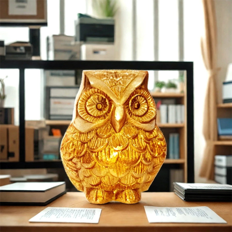 Big Brass Owl |Home Decor Item | Office Decor | Brass Owl | Art Of Brass | Owl Showpiece | Symbol Of Lock