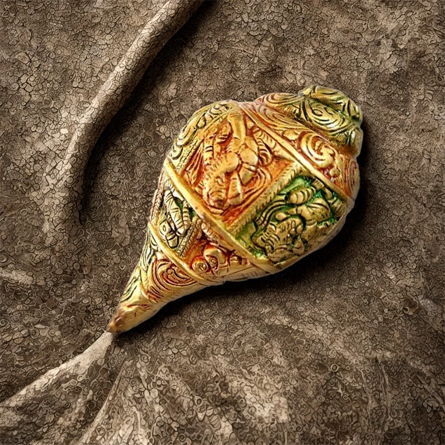 Small Brass Shankh | |For Prey | Little Brass Shankh | Brass Art |
