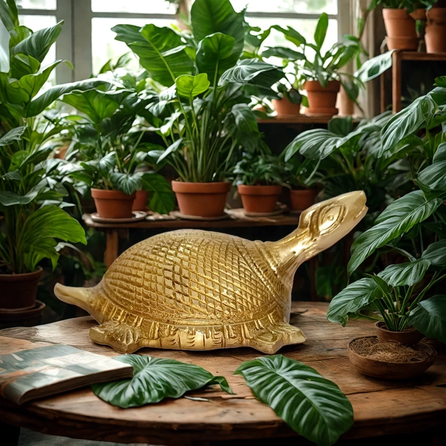 Brass Turtle Long Neck | Attractive Items | Tell Neck Turtle | Symbol Fo Money |