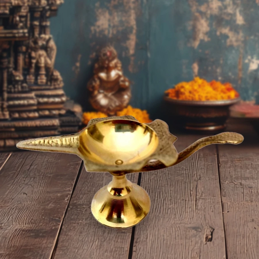Brass Diya02 | Divya Prakash | Brass Shobha Deep | Swarna Jyoti | Brass Shobha Deep | Religious Deep |
