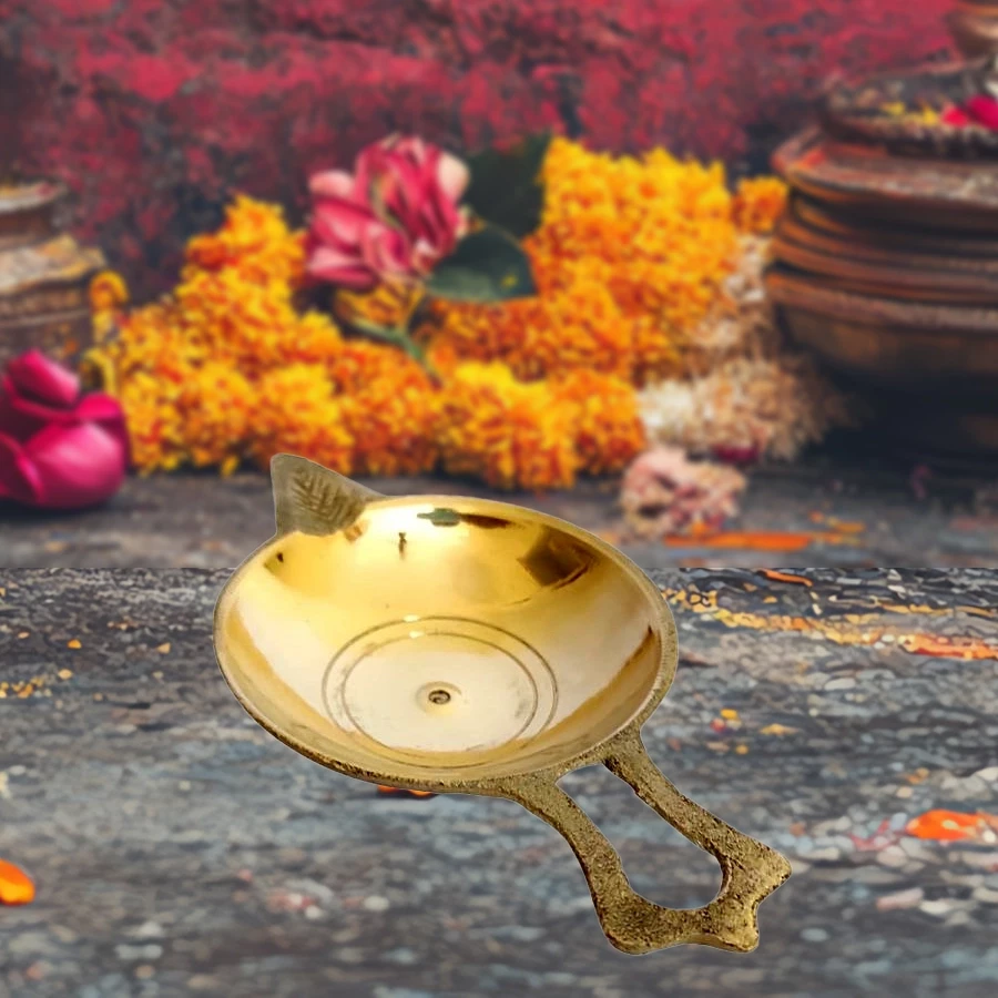 Brass Diya03 | Brass Shanti Deep | Shining Deepam | Brass Jyoti  | Divya Prakash | Brass Shobha Deep |