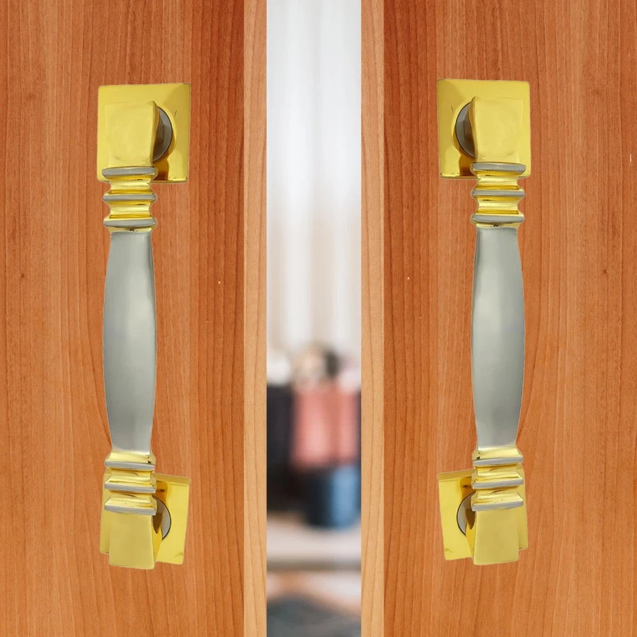 10" Brass Pull Handle PH-001 | Silver Gold Pull Handle | Door Pull Handle | Brass Heavy Duty Door Handle