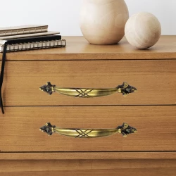 6" 2 Piece Brass Cabinet Handle CH-014 | Brass Antique Handle | Brass Antique Drawer Handle | Brass Antique Window Handle