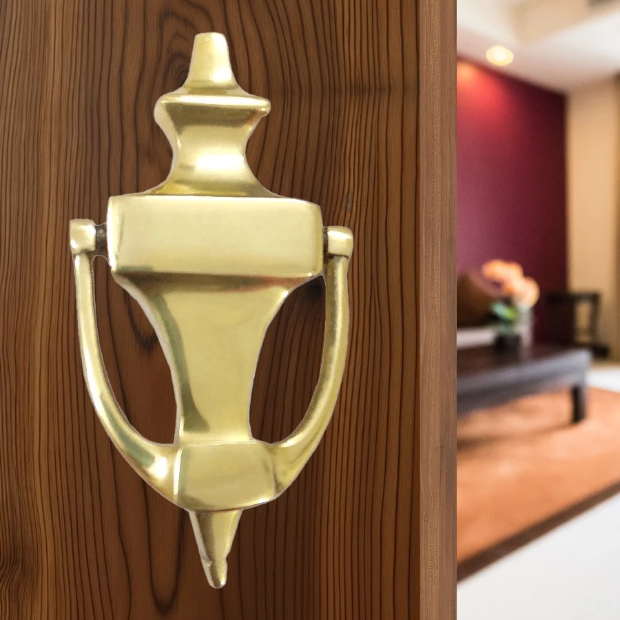 6" World Cup-2 Brass Door Knocker DK-023 |