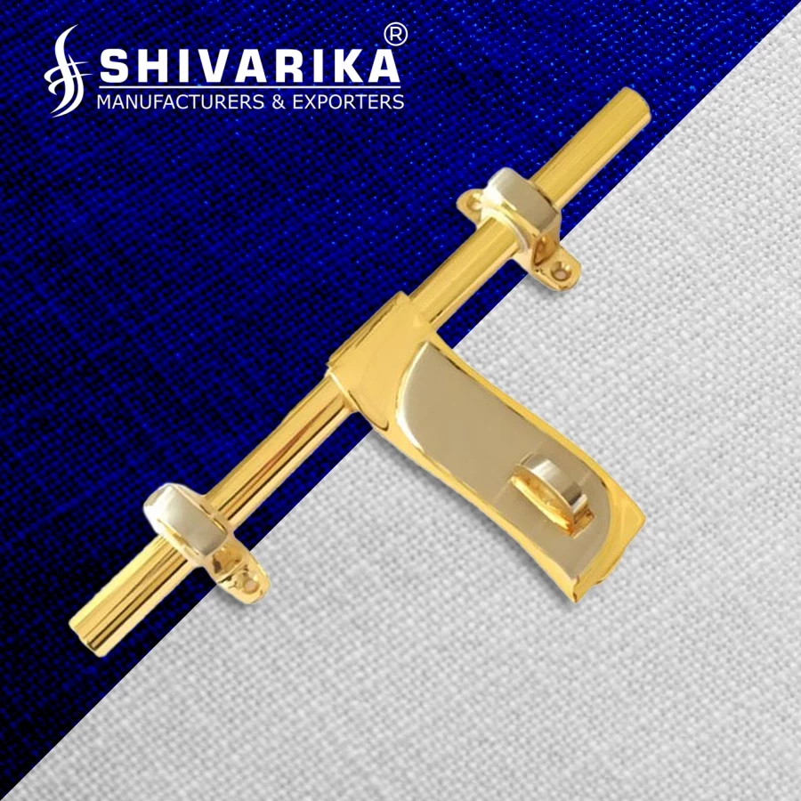 10" Brass Aldrop AL-14 | Silver Gold Finish Brass  Aldrop | Single Door Aldorp | Brass Door security Aldrop
