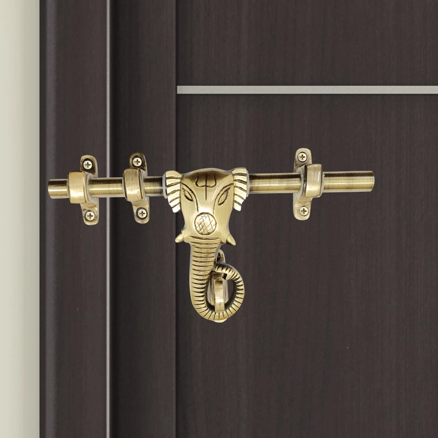 8" Brasss Ganesh Aldrop AL-16 | Brass Antique Aldrop | Brass Ganesh Style Aldrop | Brass Arla |