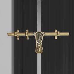 12" Brass Aldrop AL-012 | Chitra Ganesh Ji Series Brass Heavy Aldrop for Single Door |Brass Antique Aldrop | Brass Ganesh Style Aldrop | Brass Arla |