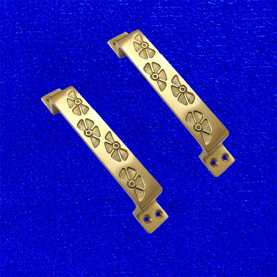 6" Brass Cabinet Handle CH-002 | Brass Antique Handle | Brass Antique Drawer Handle | Brass Antique Window Handle