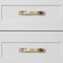 4" 2 Piece Brass Cabinet Handle CH-015 | Brass Antique Handle | Brass Antique Drawer Handle | Brass Antique Window Handle