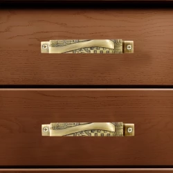 6" 2 Piece Brass Cabinet Handle CH-003 | Brass Antique Handle | Brass Antique Drawer Handle | Brass Antique Window Handle