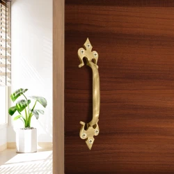 8" Brass Trishul Pull Handle PH-002 | Brass Antique Pull Handle | Door Pull Handle | Brass Heavy Duty Door Handle Pack Of 2
