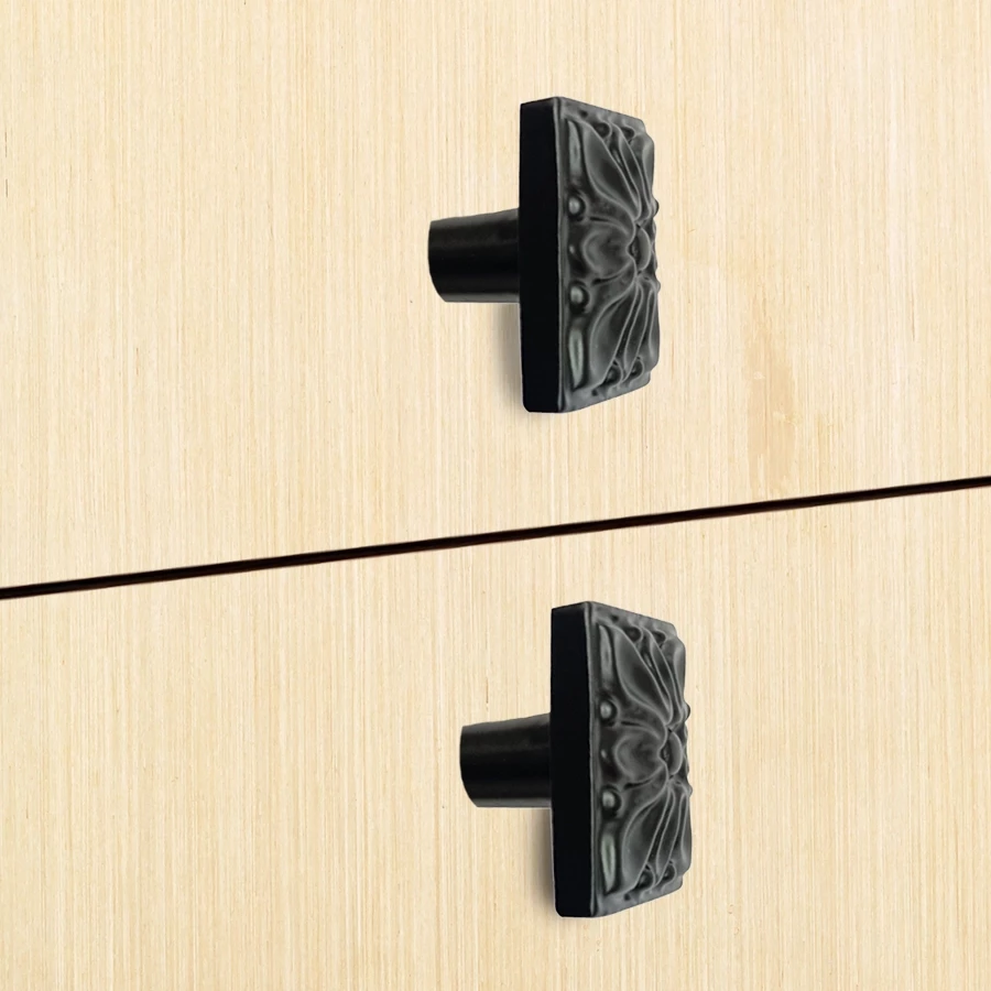 28mm Cast Iron Knobs CIK-001 | Cast Iron knob  Z- Black Powder Coating Finish | | Iron  Cabnite Knobs| Iron Drawer Knobs |