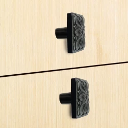 25mm Cast Iron Knobs CIK-001 | Cast Iron knob Z- Black Powder Coating Finish |  Iron Cabnite Knobs| Iron Drawer Knobs |