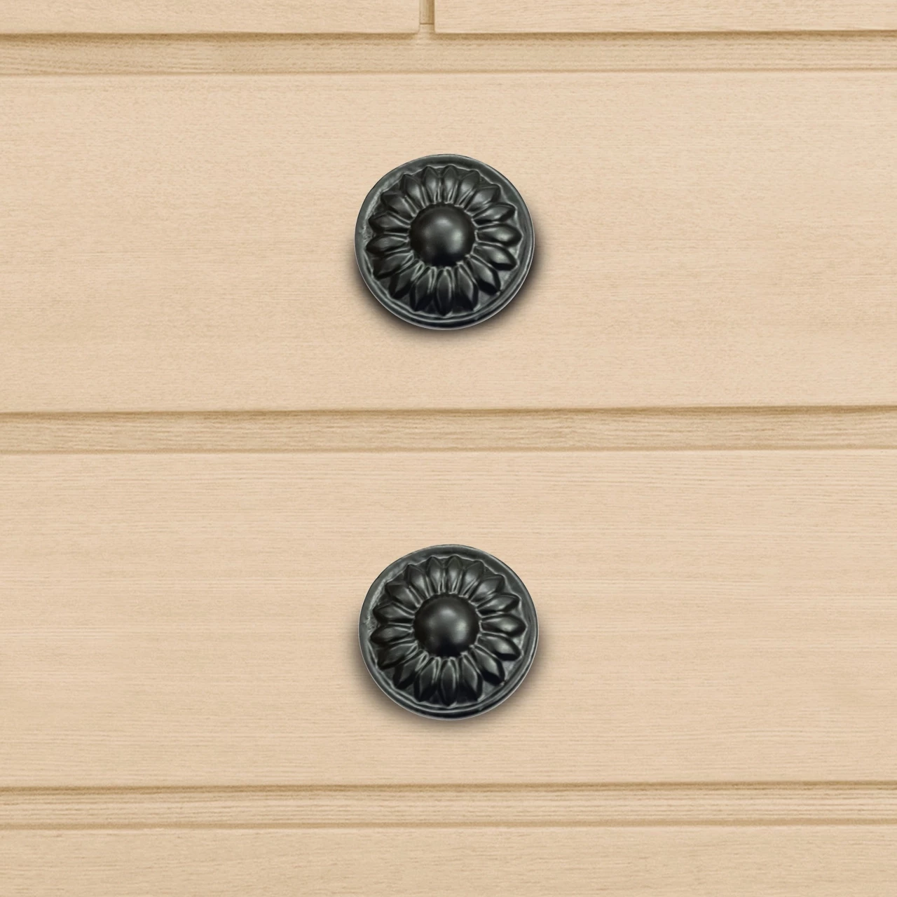 30mm Cast Iron Knobs CIK-002 | Cast Iron knob Z- Black Powder Coating Finish | Iron Cabnite Knobs| Iron Drawer Knobs |