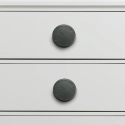 28mm Cast Iron Knobs CIK-005 | Cast Iron knob Z- Black Powder Coating Finish | Iron Cabnite Knobs| Iron Drawer Knobs |