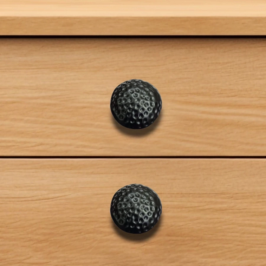 25mm Cast Iron Knobs CIK-009 | Cast Iron knob Z- Black Powder Coating Finish | Iron Cabnite Knobs| Iron Drawer Knobs |