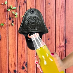 11cm Cast Iron Opener CIOP-002 | Black Powder Coating Bottle Opener |Cast Iron Hand Decor Bottle Opener |
