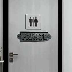 6cm Cast Iron Letter Plate CIDS-004 | Cast Iron Door Plate | Cast Iron Door Sine Plate | Cast Iron Black Powder Coating Letter Plate