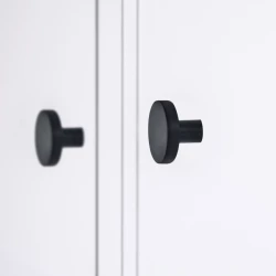 32mm 2 Piece Brass Knobs BK-002 | Brass Black Matt Knobs | Brass Cabnite Knobs| Brass Drawer Knobs |