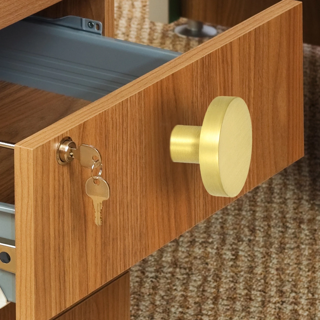 32mm Brass Knobs BK-008 | Brass Antique Knobs | Brass Cabnite Knobs| Brass Drawer Knobs |