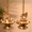 Advanzo Brass Peacock Carved Hanging Diya Set, Antique, Pack of 2, Standard