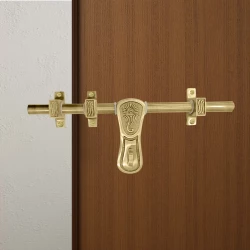 12" X 16mm Ganesh Chitra Antique Brass Aldrop AL-022 | Door Aldrop | Brass Main Door Aldrop | Premium Brass Aldrop | Antique Finish Brass Door Aldrop  | Brass Arla | Brass Tadi  | Brass Kunda |  Pack Of 1