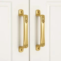 6" Brass Cabinet Handle CH-039 | Brass Antique Handle | Brass Antique Drawer Handle | Brass Antique Window Handle | Pack OF 2