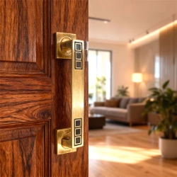 8" Brass Door Pull Handle PH-027 | CNC Cutting Design | Antique Finish | Premium Solid Brass Hardware | Pack of - 1