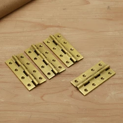 Brass Railway Hinge HG-002 | Antique Finish | 4" x 2" Heavy-Duty Brass Hinges (Pack Of  4)