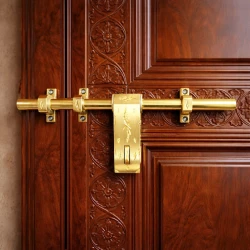 12" X 16mm Brass Aldrop AL-009 | Handcrafted Brass Door Aldrop | Antique + DC Traditional Indian Style Door Aldrop | Heavy Duty Brass Door Aldrop | Pack Of 1