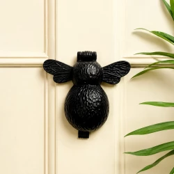 13cm Cast Iron Door Knocker CIDK-01 | Black Powder Coating Iron Door Knocker | Full Black Iron Door Knocker