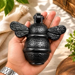 10cm Cast Iron Door Knocker CIDK-02 | Black Powder Coating Iron Door Knocker | Full Black Iron Door Knocker